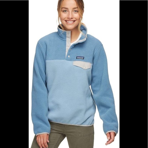 PATAGONIA Lightweight Synchilla Snap-T RE-TOOL Pullover Fleece Color Block M - Picture 8 of 13